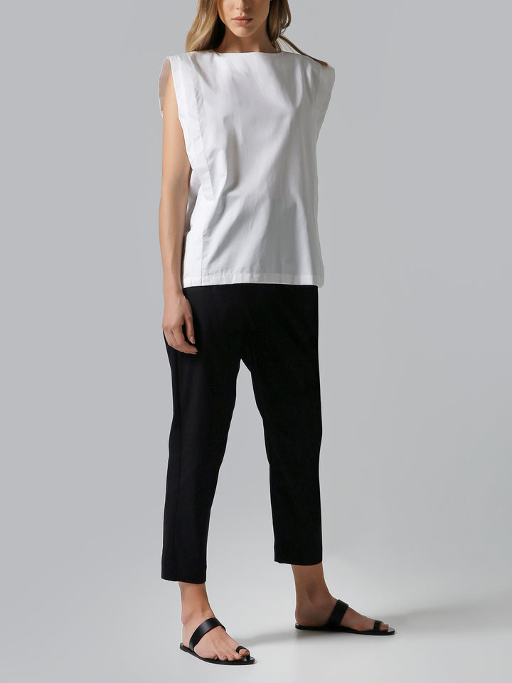 Visaltes Sleeveless Poplin Top
