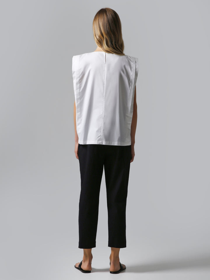 Visaltes Sleeveless Poplin Top